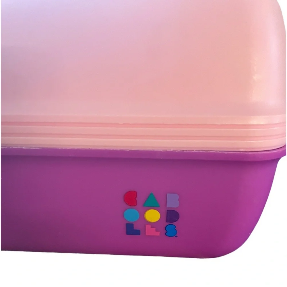 Vintage‎ Caboodle Pink and Purple Makeup Case -great condition!